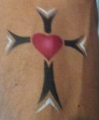airbrush tattoo cross