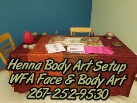 Face and Body Art Setup & Presentation Gallery