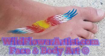 flying eagle airbrush tattoo