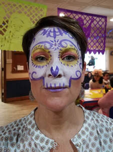 Day of the dead face paint design