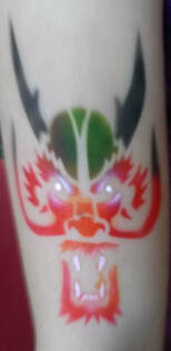 airbrush tattoo dragon