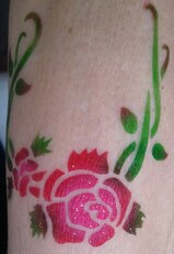 airbrush tattoo rose