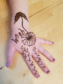 dandelion Wish henna design