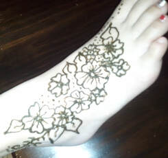 Foot Henna Tattoo 1