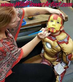 Iron Man Face Painting