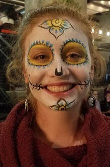 Sugar Skull-Day of the dead face paint design 1