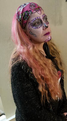 Sugar Skull-Day of the dead face paint design 3