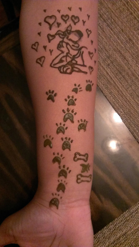 Scooby-Doo henna tattoo