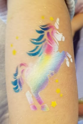 Unicorn Airbrush tattoo